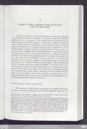 5 Agricultural Production, Peasants And The Reforms