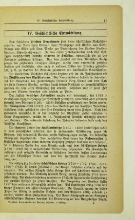 IV. Geschichtliche Entwicklung