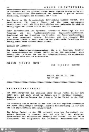 Presseerklärung