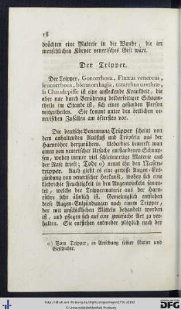 Der Tripper.