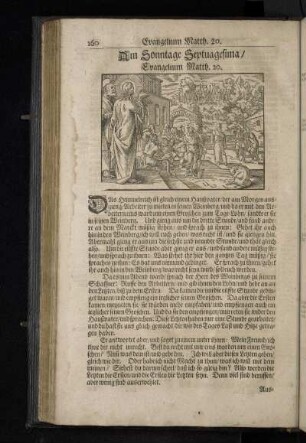 Am Sonntage Septuagesima / Evangelium Matth. 20.