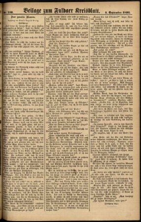 Zweite Ausgabe vom Donnerstag, den 08. September 1892.