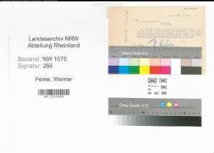 Entnazifizierung Werner Peine , geb. 00.00.0000 ()