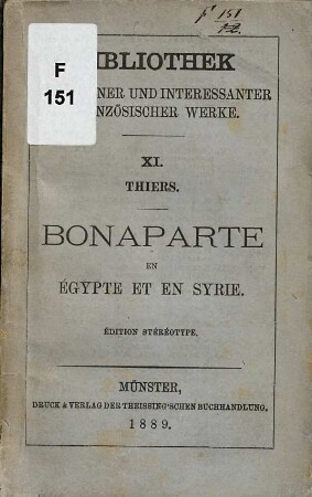 Bonaparte en Égypte et en Syrie : avec commentaire