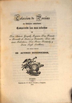 Coleccion de Poesias en dialecto asturiano