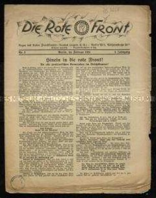 Die Rote Front. 2. Jahrgang 1925