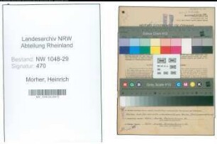 Entnazifizierung Heinrich Morher , geb. 24.03.1901 (Beamter)
