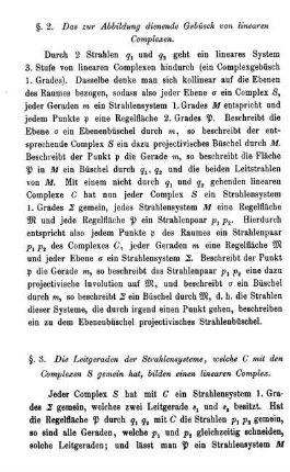 § 2. Das zur Abbildung dienende Gebüsch von linearen Complexen.