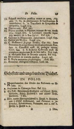Geheftete und ungebundene Bücher.