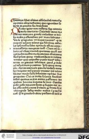 Decimus liber continet consolationum remedia oportuna contra turbativa que opponuntur solatiis et gaudiis seu iocunditati.