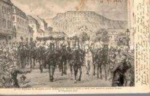 Ausmarsch eines Regiments aus Belfort