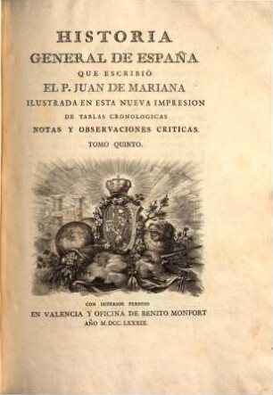 Historia general de España, 5