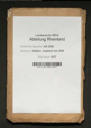 Jan Cleiver, Schatzheber zu Lottum, gegen Freiherr von Quadt, Jurisdiktionsherr daselbst, wegen rückständiger Schatzgelder