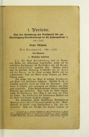 Erster Abschnitt. Die Nordmark, 928 - 1133