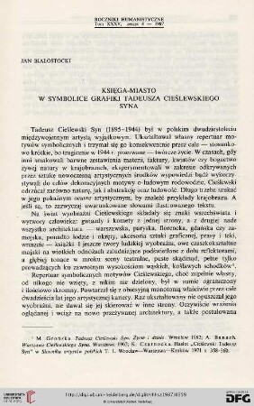 35: Księga-miasto w symbolice grafiki Tadeusza Cieślewskiego Syna