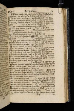 Der 72. Psalm.