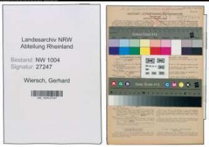 Entnazifizierung Gerhard Wiersch , geb. 06.11.1899 (Schiffsfuehrer)