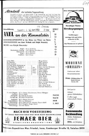 Axel an der Himmelstür