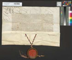 König Maximilian erteilt dem Erzbischof Hermann von Köln die Belehnung mit den Regalien des Erzstiftes. d. Worms.