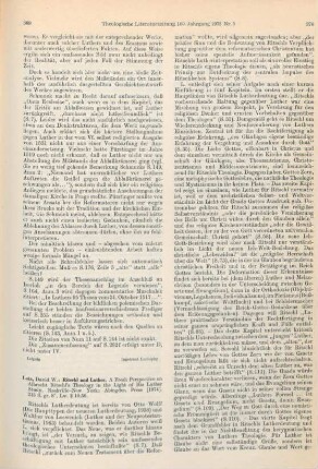 369-371 [Rezension] Lotz, David W., Ritschl & Luther