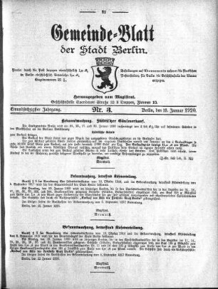 1920,3: Nr. 3, 18. Januar 1920