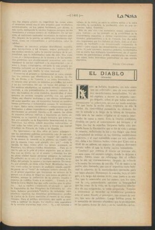 El diablo : (Cuento)
