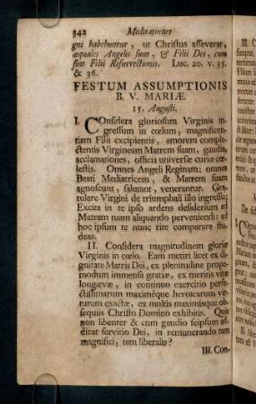 342-345, Festum Assumptionis B. V. Mariae