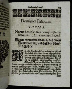 Dominica Paszionis. - Dominica Palmarum.