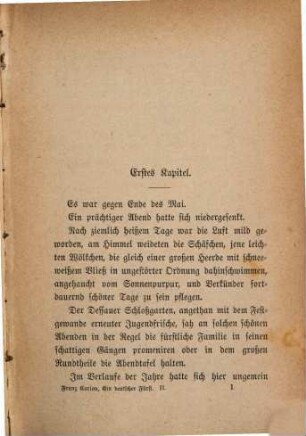Ein deutscher Fürst : historischer Roman; zweite Abteilung des Romans: Der alte Dessauer, 2