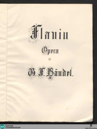 67: Flavio : opera