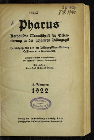 13: Pharus - 13.1922