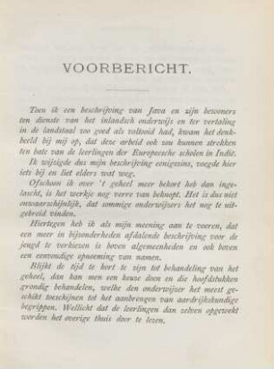 Voorbericht