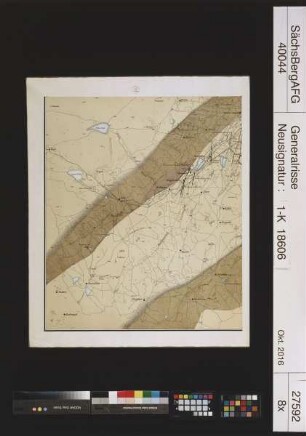 Montan-Geologische Karte des Bergbauterrains Pribram - Birkenberg