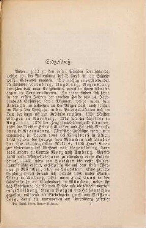 Das Königl. Bayer. Armee-Museum im Hauptzeughause zu München : Im Auftrage des k. b. Generalstabes bearbeitet