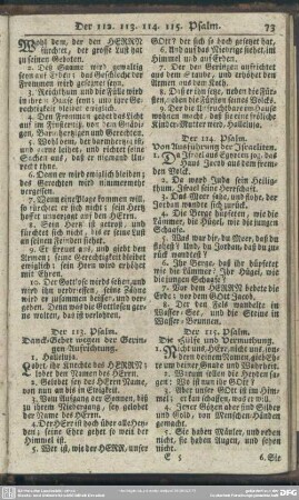 Der 115. Psalm. Die Hülfe und Vermuthung