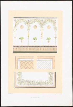 Wohnhaus Bellevuestraße 16, Berlin: Ansichten Details (aus: Architektonisches Album, Bd. 1, H.3, hrsg.v. Stüler, Knoblauch, Salzenberg, Strack, Runge, 1839)
