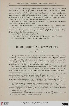 36: The Gorringe Collection of Egyptian antiquities