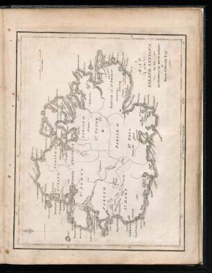 Map of the island Antigua : for the History of the West Indies by Bryan Edwards Esq.