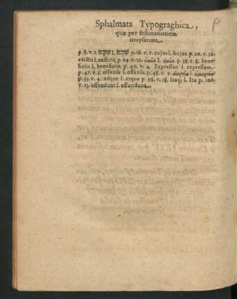 Sphalmata Typographica
