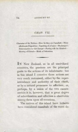 34-43 Chapter VII: Character of the Natives - How far they are Cannibals...