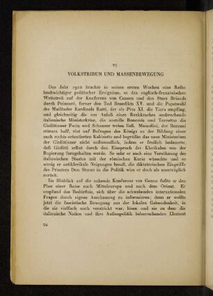 VI Volkstribun und Massenbewegung