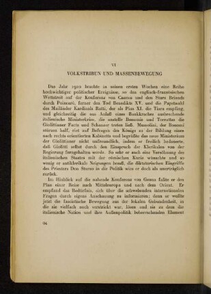 VI Volkstribun und Massenbewegung