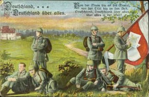 Deutschland, Deutschland über alles. - Von der Maas bis an die Memel [...]