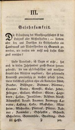 Deutschlands achtzehntes Jahrhundert, 1,3