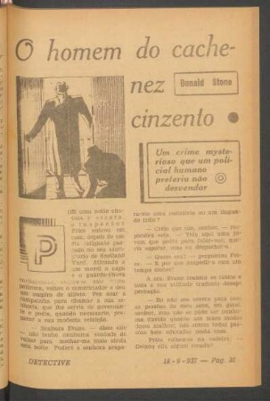 O homem do cache-nez cinzento : Um crime mysterioso que um policial humano preferiu não desvendar. [Novella completa]