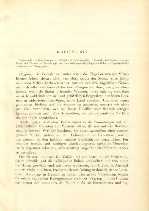 Kapitel. XIV. Verkehr mit den Eingeborenen - ...