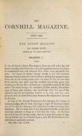 The Cornhill magazine, 13. 1889