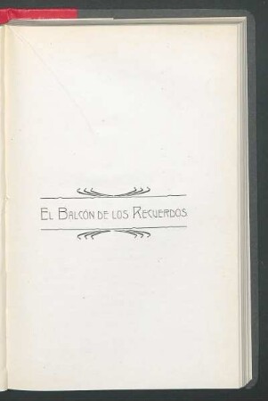 El balcón de los recuerdos