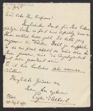 Brief an Karl Klindworth : 28.09.1890