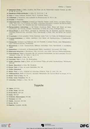 Teppiche (Nr. 326-334)